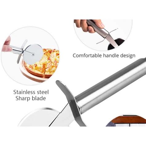 Stainless Steel Pizza Cutter – KitchenPiece