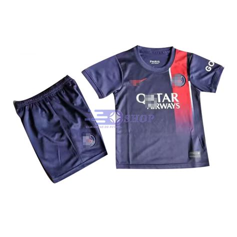 Camiseta Psg Azul Oscuro 20232024 Niño Kit Camisetasdefutbolshop