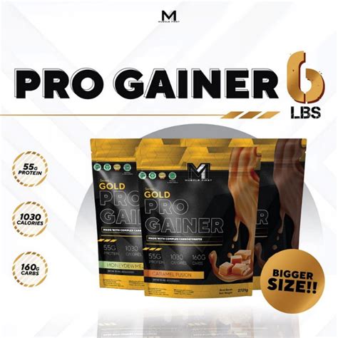 Jual M Pro Gainer Lbs Muscle First Gold Lbs Mass Weight Gainer