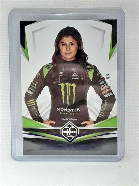 Hailie Deegan 2021 Panini Chronicles Limited Nascar Auto Racing Blue 199 Ebay