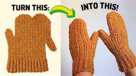 Crochet Mittens Tutorial The Easiest Way YouTube