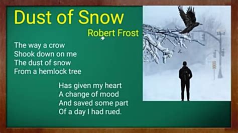 Dust Of Snow Poem For Class 10 YouTube