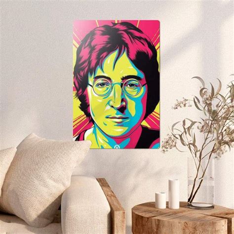 Placa Decorativa John Lennon Pop Art