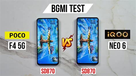 Poco F G Vs Iqoo Neo Pubg Test Heating And Battery Test Best