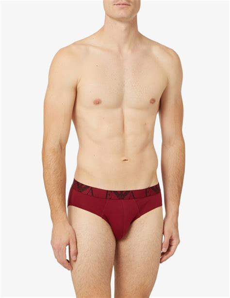 Shop Emporio Armani Monogram Briefs 3 Pack On Rinascente