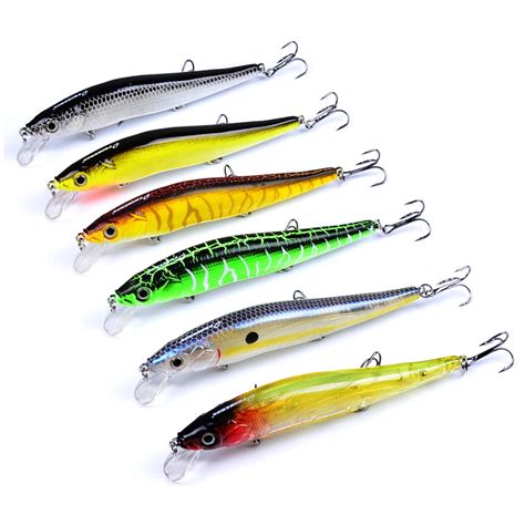 6pc Lot New Design Painting Fishing Lure 14 47g 0 51oz 4 7 11 94cm