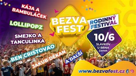 Rodinný festival BezvaFest 2023 Slavkov u Brna TuristickaMapa cz