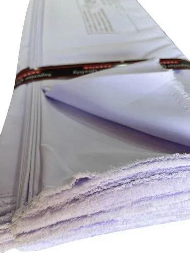 Plain Dull Micro Blended Polyester Fabric White At Rs 52 Meter In