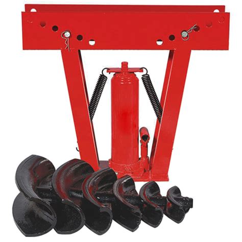 12 Ton Hydraulic Pipe Bender 6 Dies Hand Operated Custom Pipe Bending Tool Set Ebay