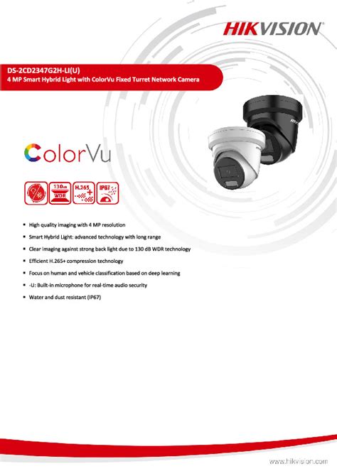 HIKVISION 4MP ColorVu Hybrid Light Turret From Alltrade