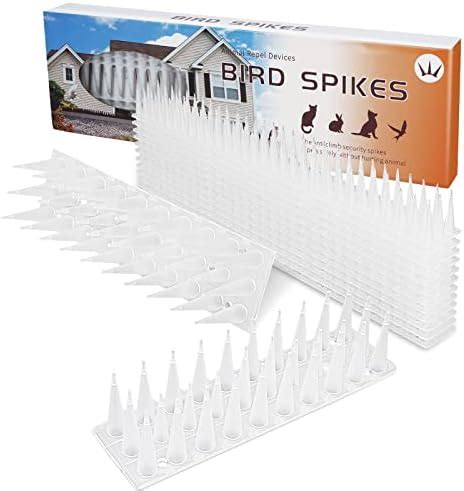 Kkuyt Defender Spikes Pack Plastic Bird Spike Outdoor Wall Cat