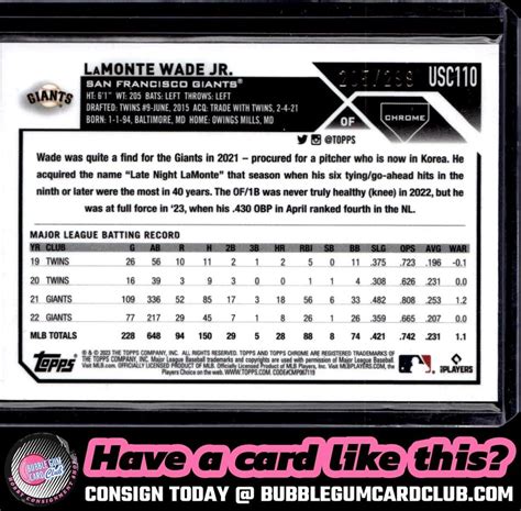 2023 Topps Chrome Update LaMonte Wade Jr Magenta Purple Lava Lamp 299