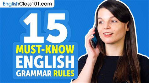 15 Basic English Grammar Rules Improve Your English Grammar Youtube