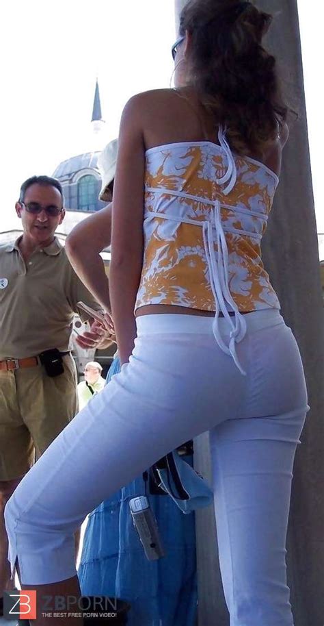 Bk Several Spy Candid White Trousers Zb Porn