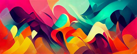 Premium Photo | Abstract wallpaper liquid lines vibrant colors smooth ...