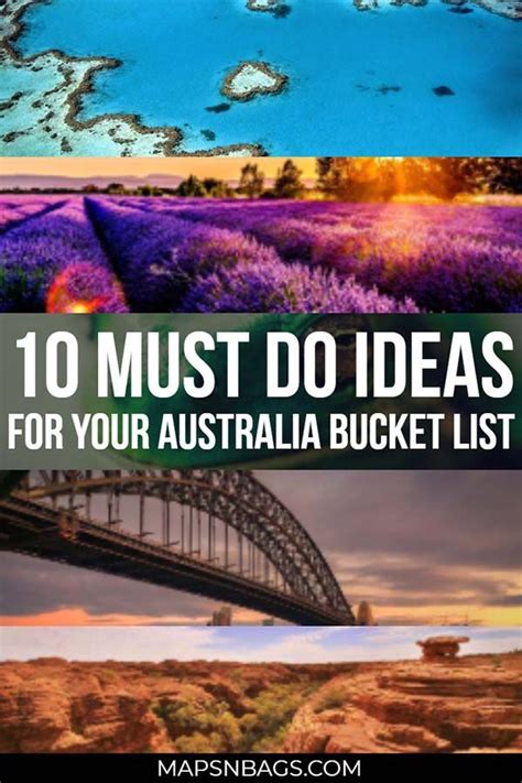 Adventurous Ideas For Your Australia Bucket List Maps Bags