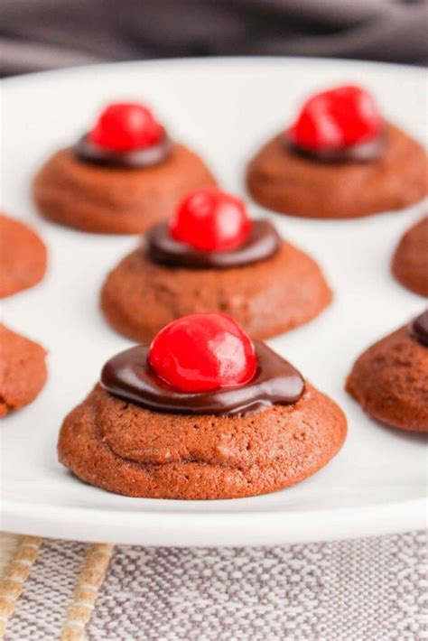 Maraschino Cherry Thumbprint Cookies Mama S On A Budget