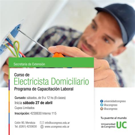 Curso De Electricista Domiciliario Universidad De Congreso