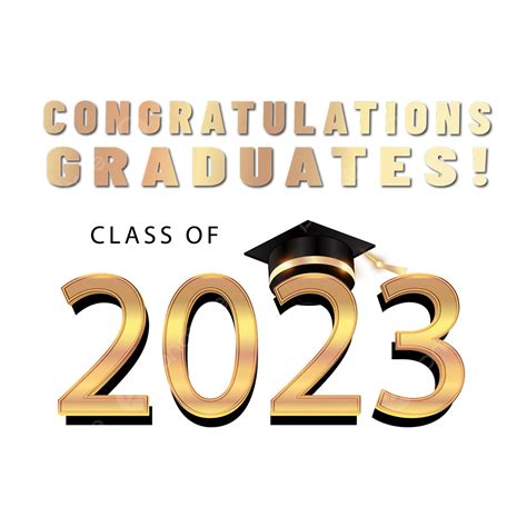 Graduation 2023 Graduation Season Three Dimensional Word Logo Label