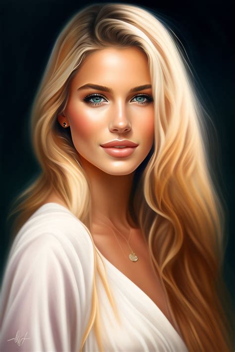 Lexica Portrait Draw Beautiful Girl Blonde