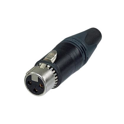 Nc Fxx Emc B Neutrik Connector Xlr P For Cable Black Metal