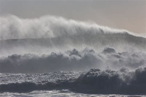 Big And Gray Stormy Sea Waves Stock Image Image Of Sand Background