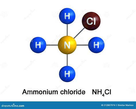 Ammonium Chloride Stock Illustration Illustration Of Composition 212807974