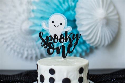 The Spooky One Cake Topper Spooky One Party Decorations Etsy