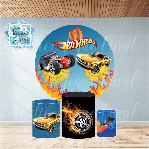 Kit Painel Sublimado Capa De Cilindro Hot Wheels Elo