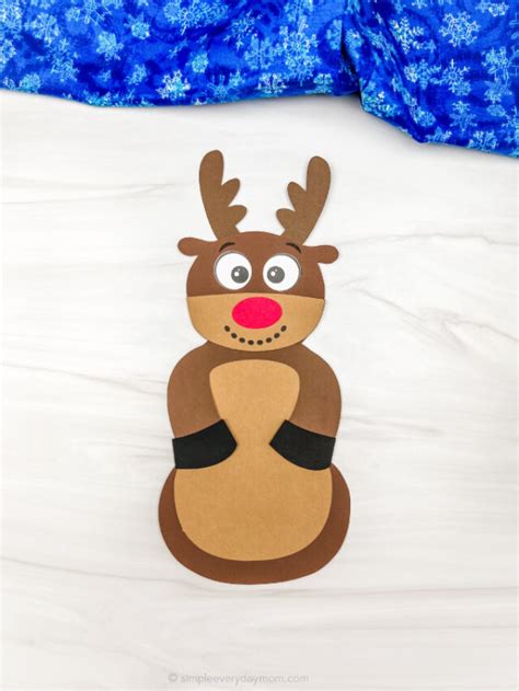 Reindeer Disguise A Snowman Craft For Kids Free Template Story