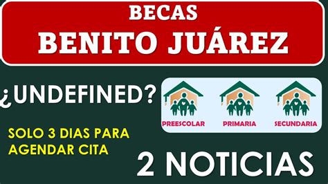 Noticias Becas Benito Ju Rez Quedan D As Para Agendar Cita