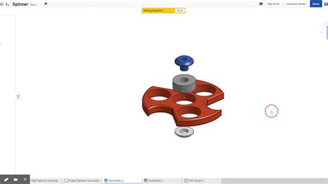 6 Fidget Spinner How To Create An Exploded Drawing Youtube