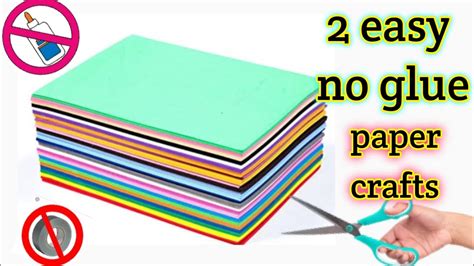 No Glue Paper Craftspaper Craft Without Glueeasy Diy Paper Craftpaper Pen Standdiy Paper