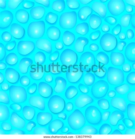 Blue Water Seamless Texture Vector Illustration Stock Vector (Royalty ...