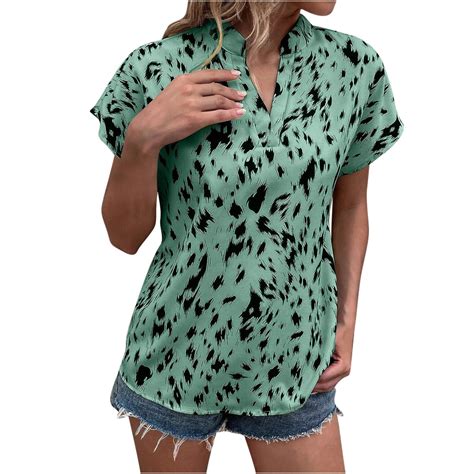 Summer Savings Clearance 2024 Tagold Womens Summer Short Sleeve Tops