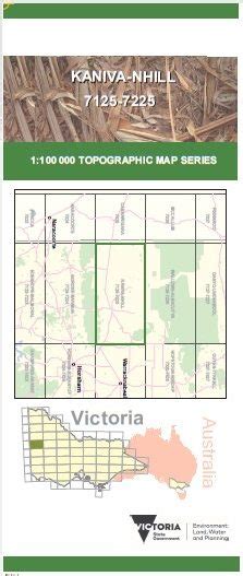 Kaniva Nhill 1 100000 Vicmap Topographic Map 7125 7225 Maps Books