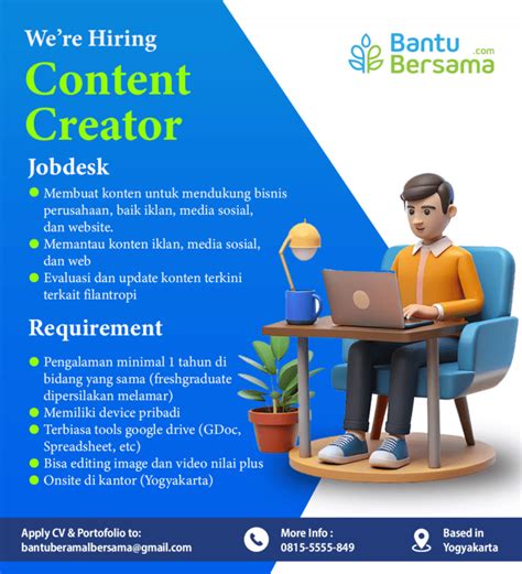 Lowongan Kerja Content Creator Di Bantubersama LokerJogja ID