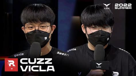 Cuzz Vicla 인터뷰 Kt Vs 프레딧 0804 2022 Lck 서머 스플릿 Youtube