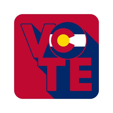 Premium Vector Vote Sign Postcard Poster Banner With Colorado Flag