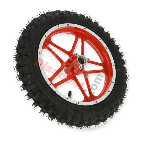 Roue Arri Re Compl Te Rouge Pocket Bike Cross Type