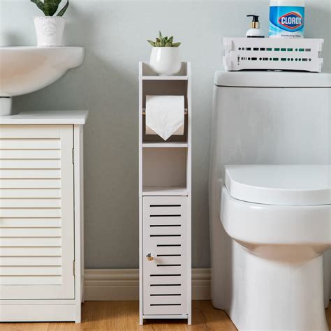 SoBuy FRG135 W Support Papier Toilette Armoire Porte Papier Toilette