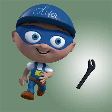 Cartoon Plumber Rigged 3D Model $249 - .ma .obj .fbx - Free3D