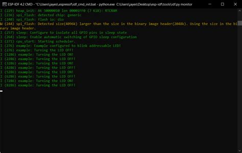 Controlling A Led With Esp C Devkitm Development Board Using Esp