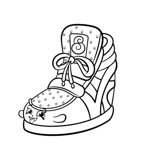 Shoe Coloring Pages Pdf Randa Blanton