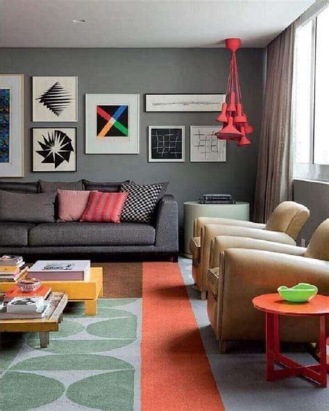 Tons De Cinza Para Sala - Tons de Cinza: +75 Dicas para Uma Decoração Moderna