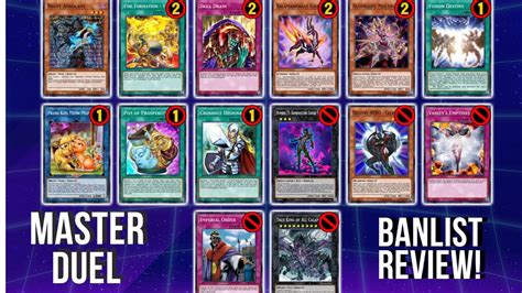 Yu Gi Oh Master Duel Banlist Review YouTube