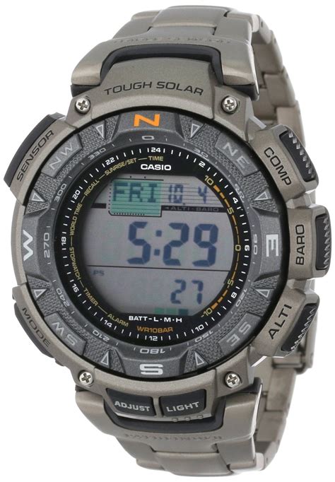 Buy Protrek Tough Solar PAG240T 7 Titanium Triple Sensor Wristwatch