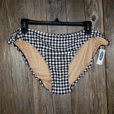 Old Navy Swim New Old Navy Black White Gingham Bikini Bottom Poshmark
