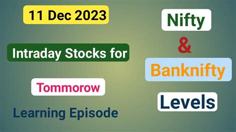 Intraday Stocks For Tomorrow How To Select Swing Stock Dec