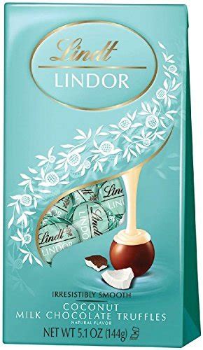 Lindt LINDOR Trufas De Chocolate Con Leche De Coco 51 Onzas Paquete